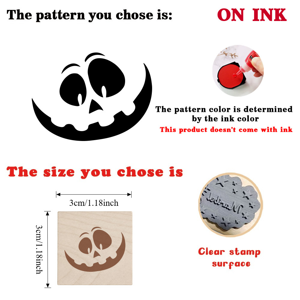 Small Multifunctional Wooden Rubber Stamp for Journals