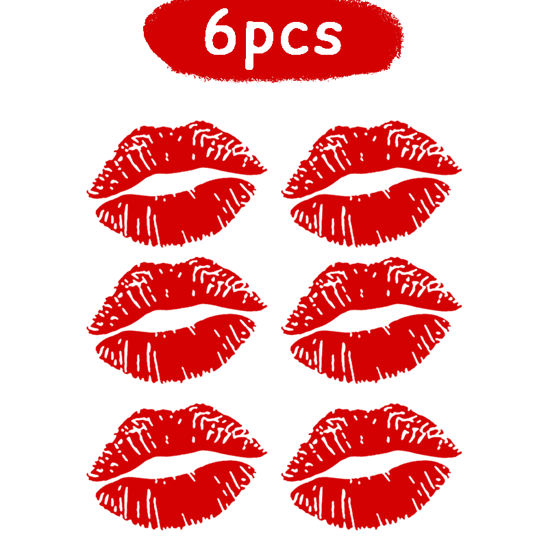 TEMU Adesivo per specchietto retrovisore autoadesivo con design a rosse, tema cartone animato fantasy, superficie , forma irregolare, per decorazione