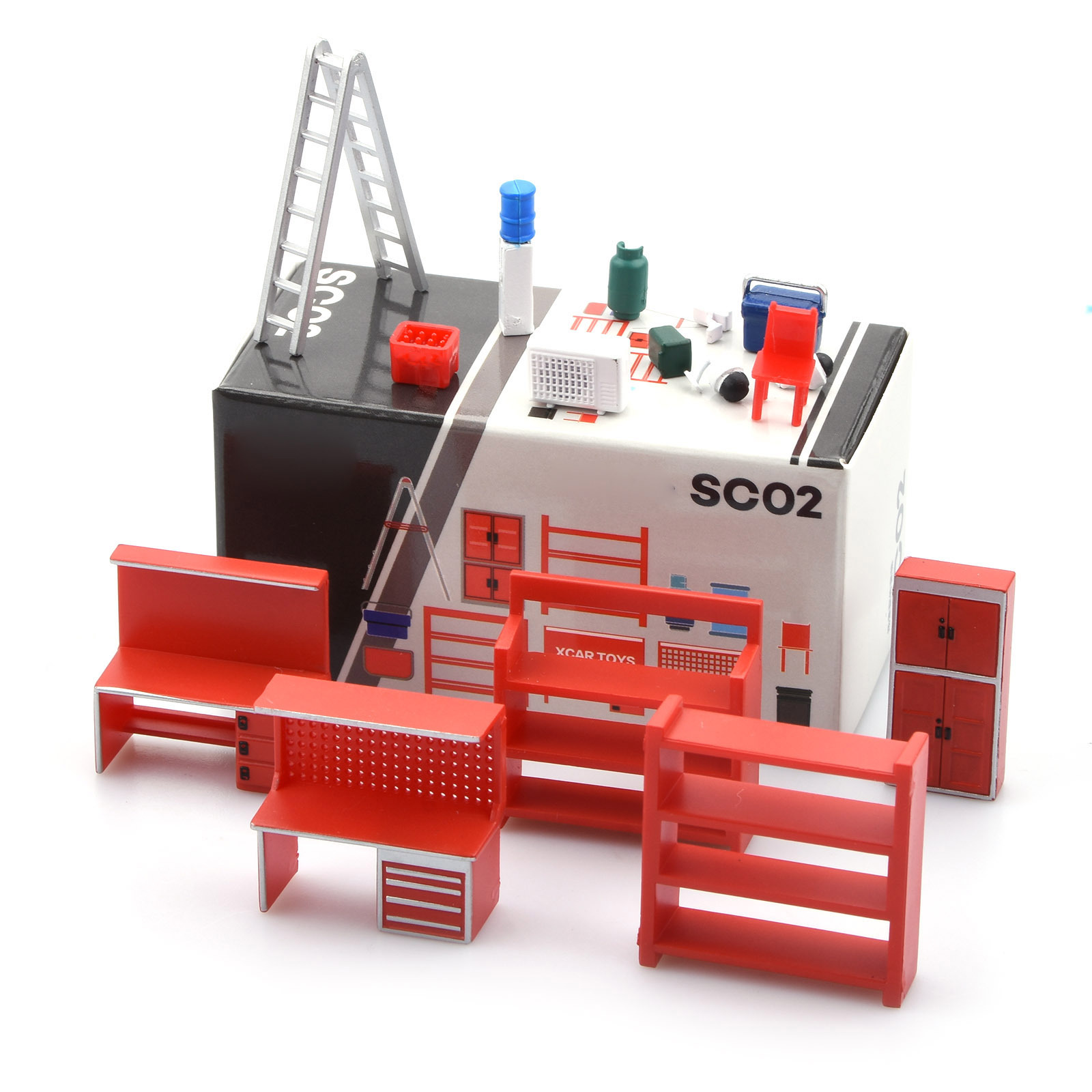 1 64 scale garage diorama tool detailed plastic - Temu
