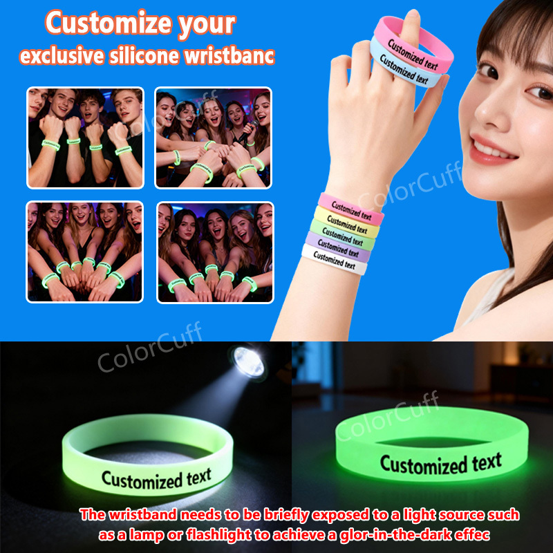 122pcs Glow-in-the-Dark Bracelets, Customizable Gift for Her/Him