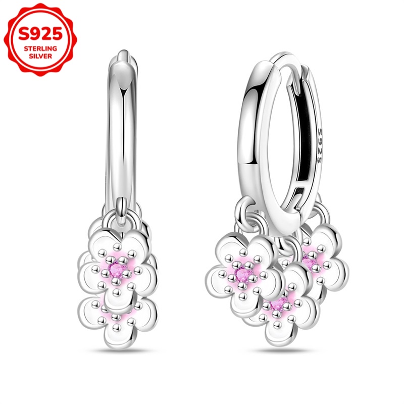 925 Sterling ' Hypoallergenic Floral Earrings, Exquisite Earrings, Elegant Gift For Her