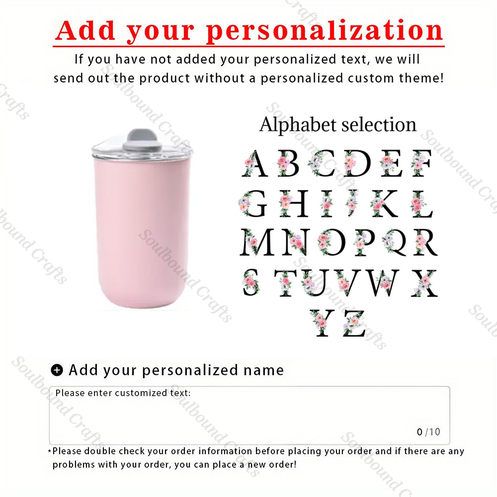 E-shop 1 Stück Personalisierter Edelstahl-Weinbecher mit Deckel, Edelstahlflasche, Eiskaffeebecher, Brautjungfern-Geschenk, Junggesellinnenabschied,