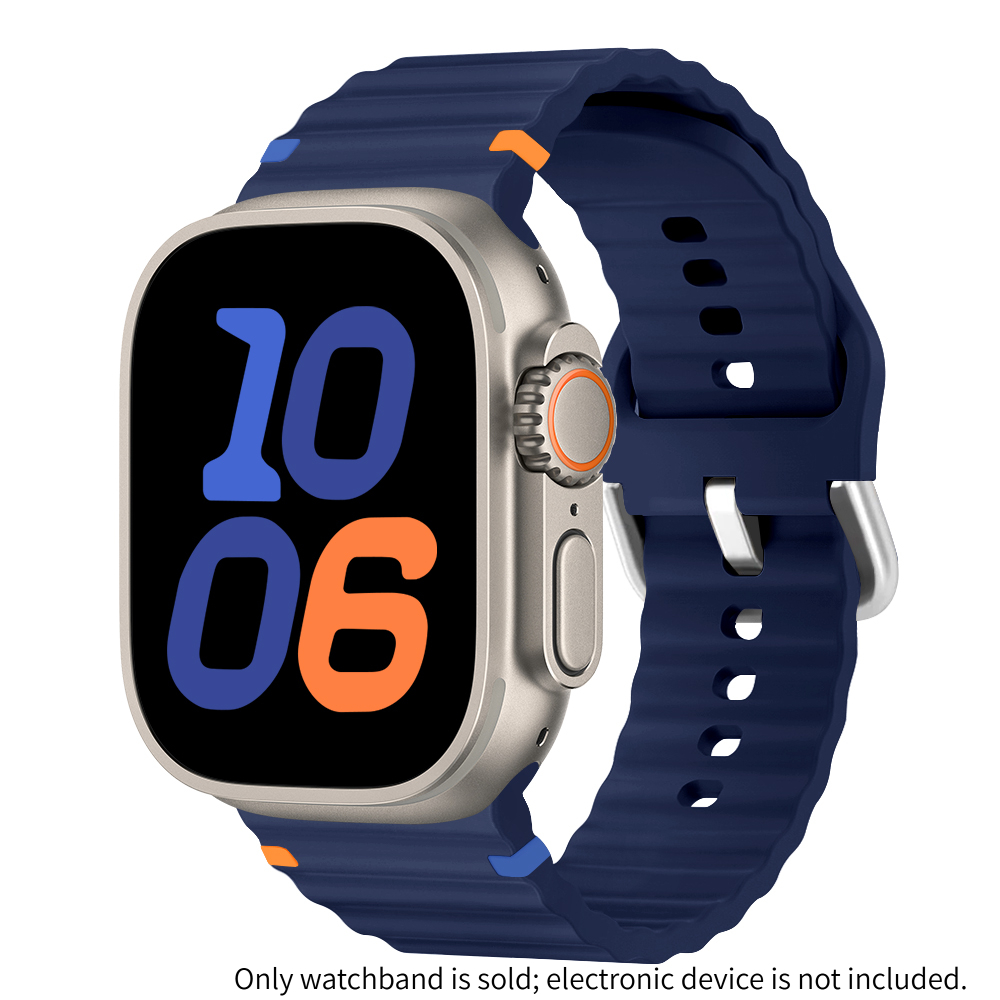 TEMU Correa Ondulada Feibo, Compatible con Apple Watch S11/10/9/8/7/6/5/4/3/2/1/Se/Ultra 2, Banda de Reemplazo Deportiva Transpirable a Prueba de ,