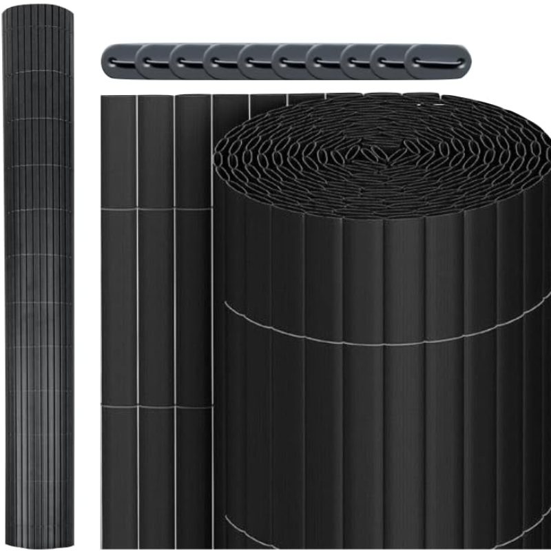Eq Pvc Privacy Screen Mat - Privacy Screen Garden Fence Balcony Cladding Panel - Uv-resistant Windbreak For Garden Balcony Terrace (100x 400cm, )