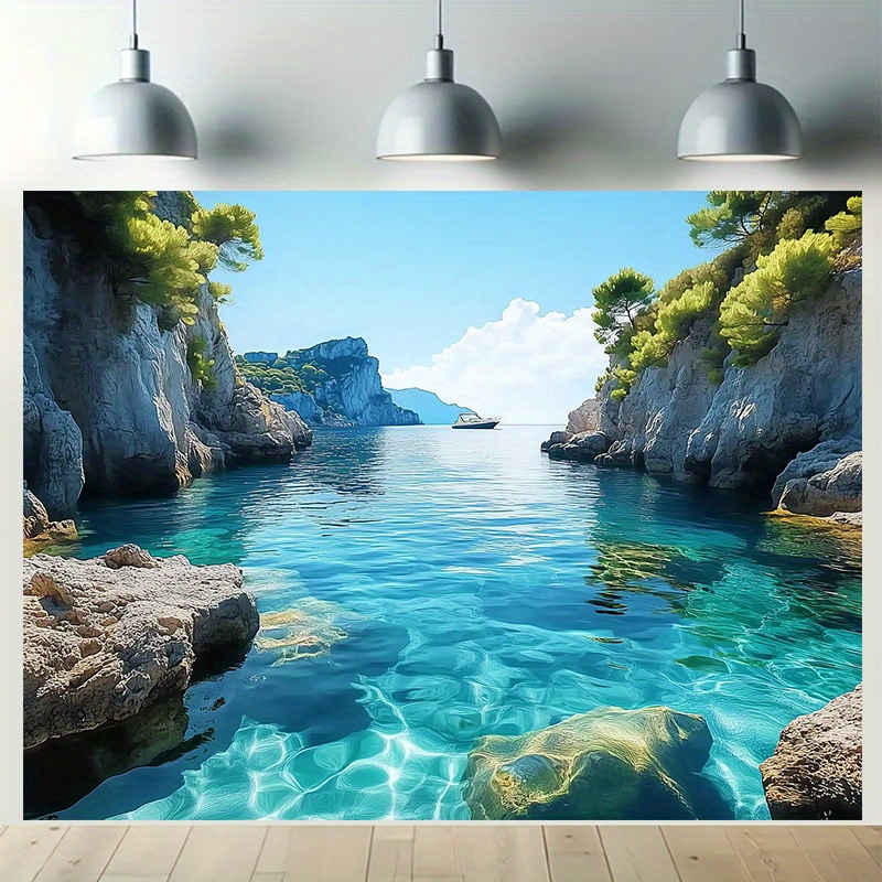 1pc oversized ocean sky scenery photo backdrop - Temu Oman