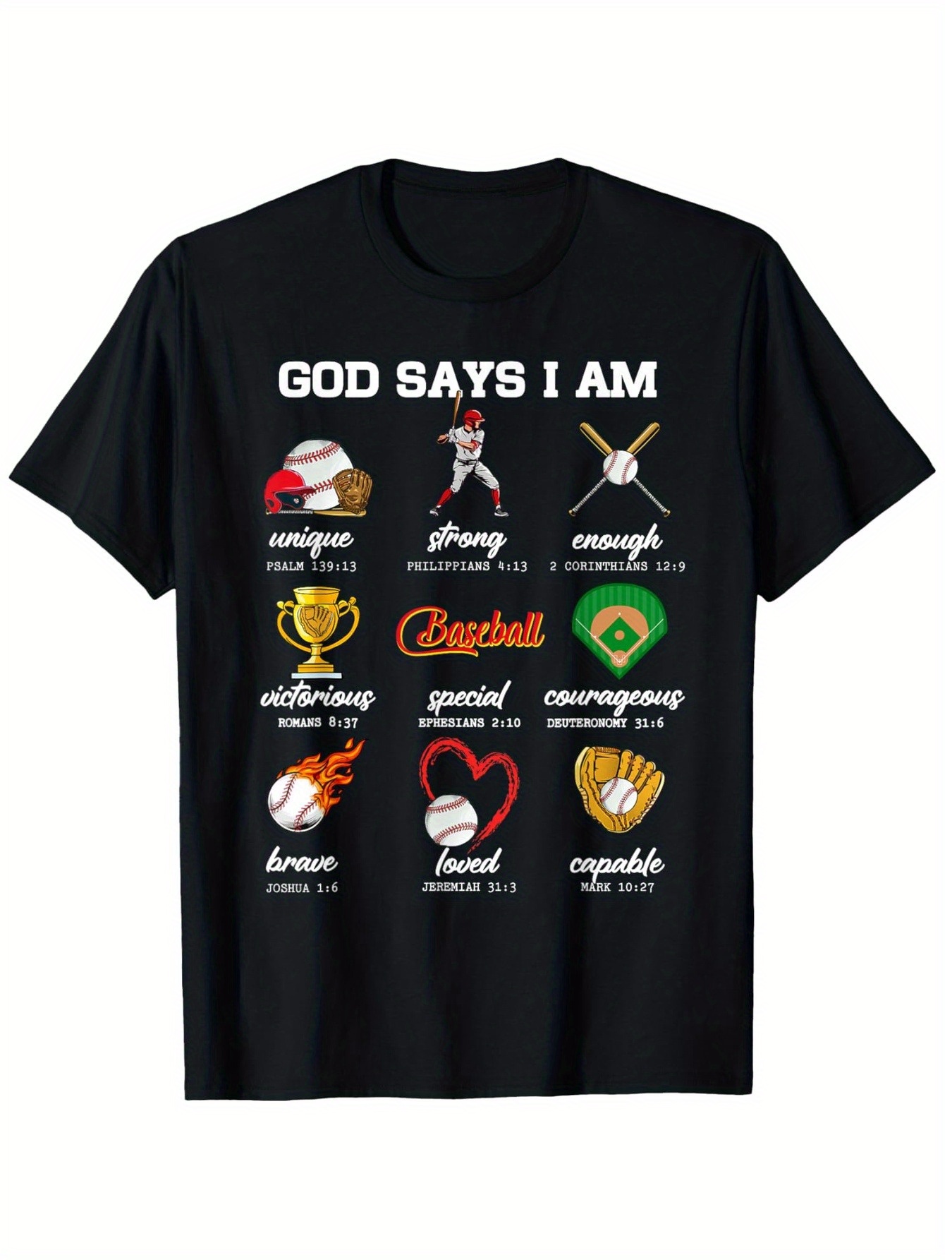 T-Shirt Fille USA Baseball - Batte Et Drapeau Américain - Idée Cadeau - 100% Coton