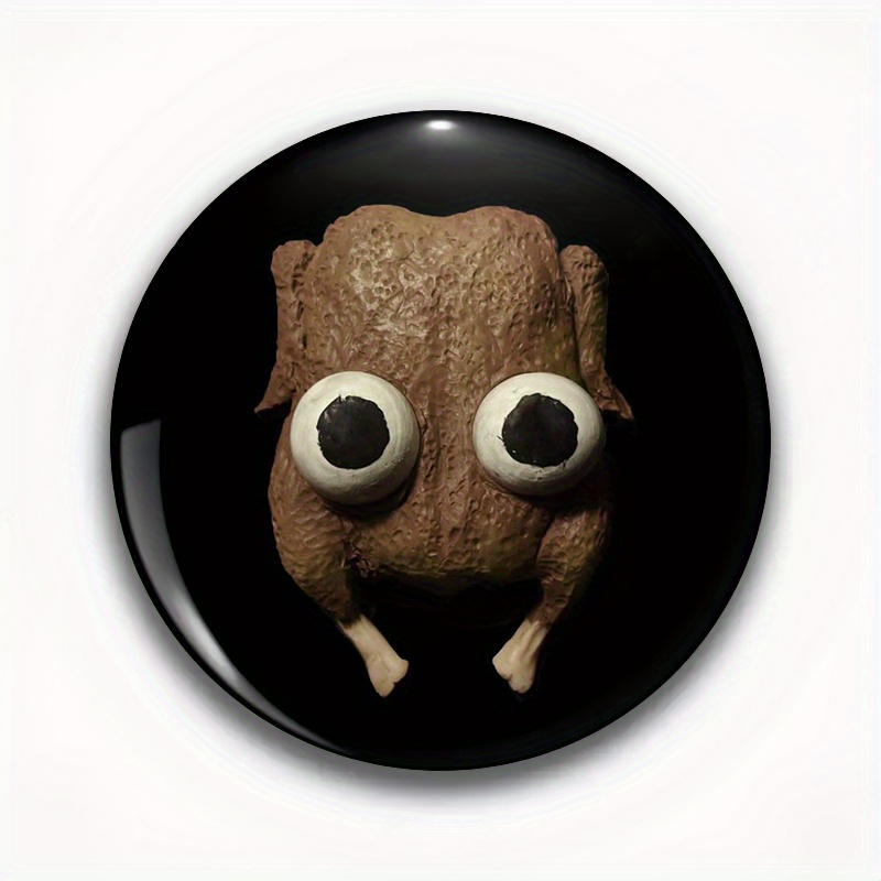 TEMU Men's Fashion Anime Cartoon Brooch, Men's And Women's Popular Pin Universal Circular Badge, Suitable For Clothing, Hats, Backpacks - Animal