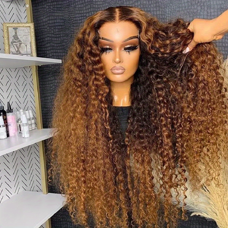13x4 highlight deep wave lace front wigs human hair 13x4  display picture 2