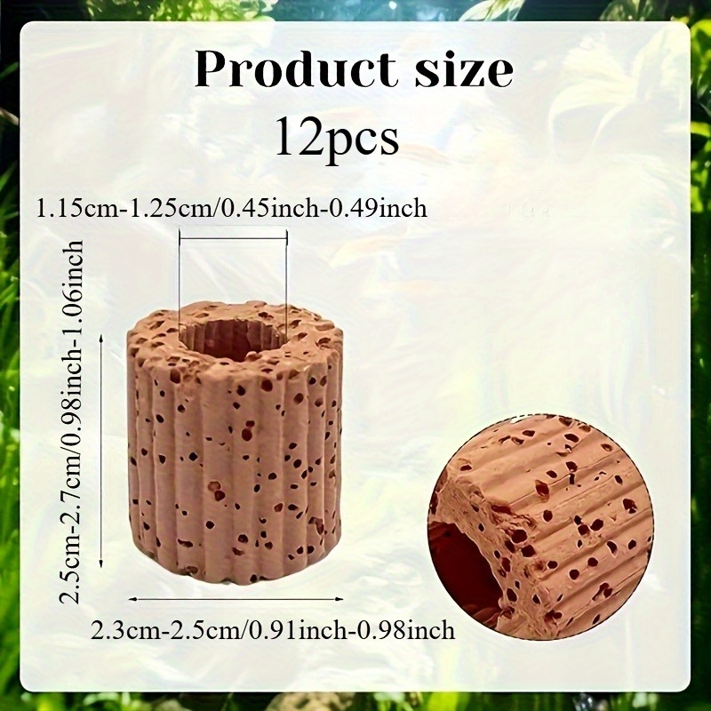 Image of 12pcs Aquatic Plant Holders - Gravity-based Water Plant Rings For Fish Tanks, Secure Landscape Accessories For Aquatic Plants