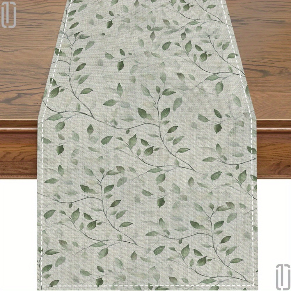 

Leaves Table Runner - 72" Knitted Polyester, Parties And Home Decor