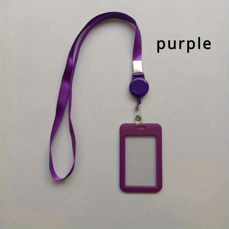 1/3 piezas porta tarjetas de identificación, de trabajo, porta tarjetas de plástico, correa + hebilla de fácil…: retailer-supplied image