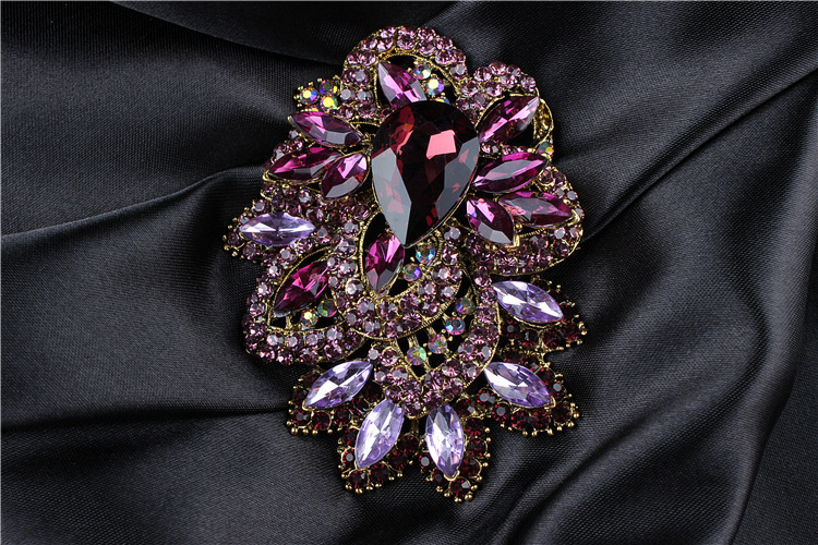   hashamatli broshli pin porlo' do'kon aksessuari ayollar uchun yangi kiyim va zargarlik bayramlar va banketlar sovg'a g'oyasi tafsilotlar 12