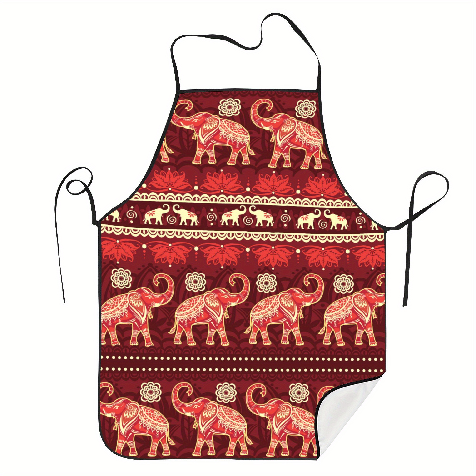 

Red Elephants Apron Restaurant Printed