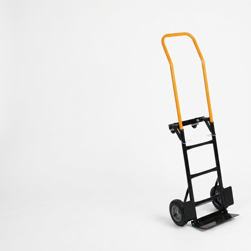 Image of Hand Truck With 4 Wheels, Featuring A Smooth Operation And A That Supports Up To 400 For Heavy-duty Transportation