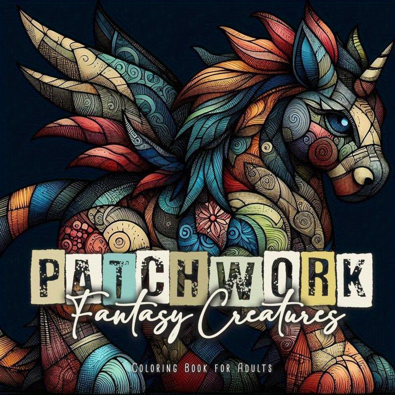 TEMU Fantasy Creatures Coloring Book For Adults