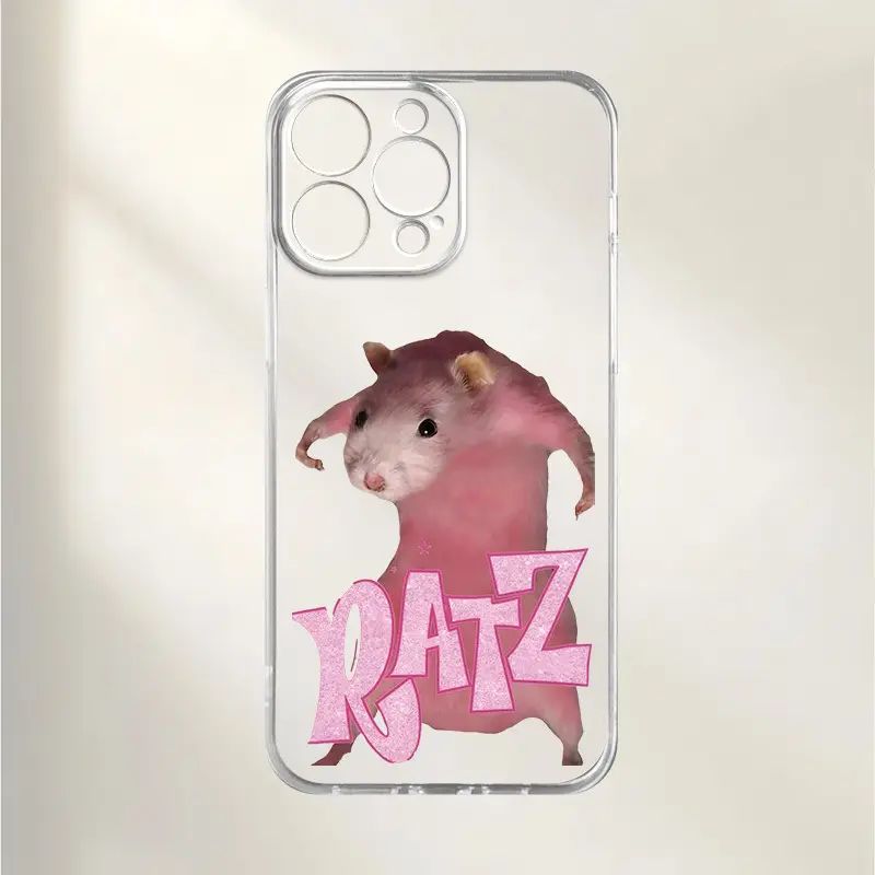 a phone case featuring a pink hamster design printed uv - Temu Ukraine a phone case featuring a pink hamster design printed uv - Temu Ukraine