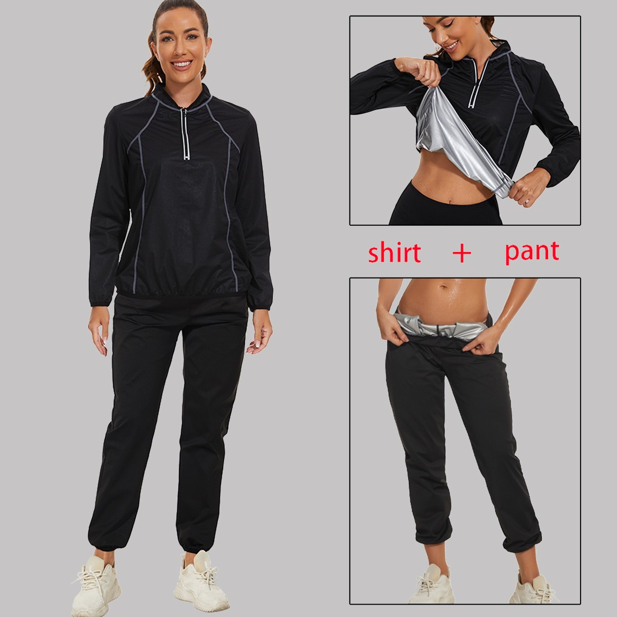 Ensemble De Training Tie Dye Femme 4 Pièces - Veste à Capuche Zippée + Pantalon - Arc-en-ciel