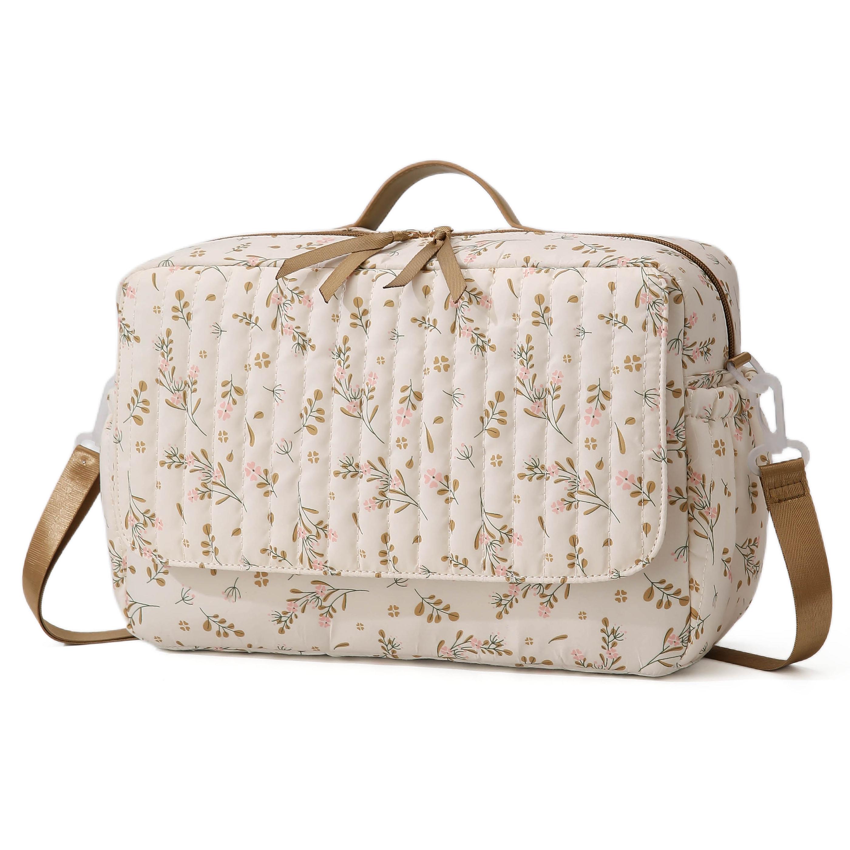 TEMU Borsa da viaggio ricamata con motivo , grande capacit�, , portaoggetti, borsa a tracolla di Boston, borsa a spalla singola per la maternit�