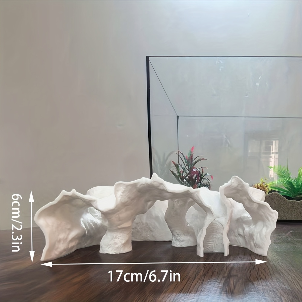 TEMU Sturdy Aquarium Tunnel Cave- Simulated Cave Tunnel Shelter, Decorative Small Fish And Shrimp, Space And Rest In Aquariums, Fish Accessory,