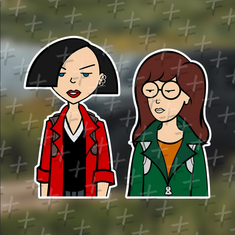 

Daria And Friend Vinyl Decal Wall Laptop Bumper Sticker