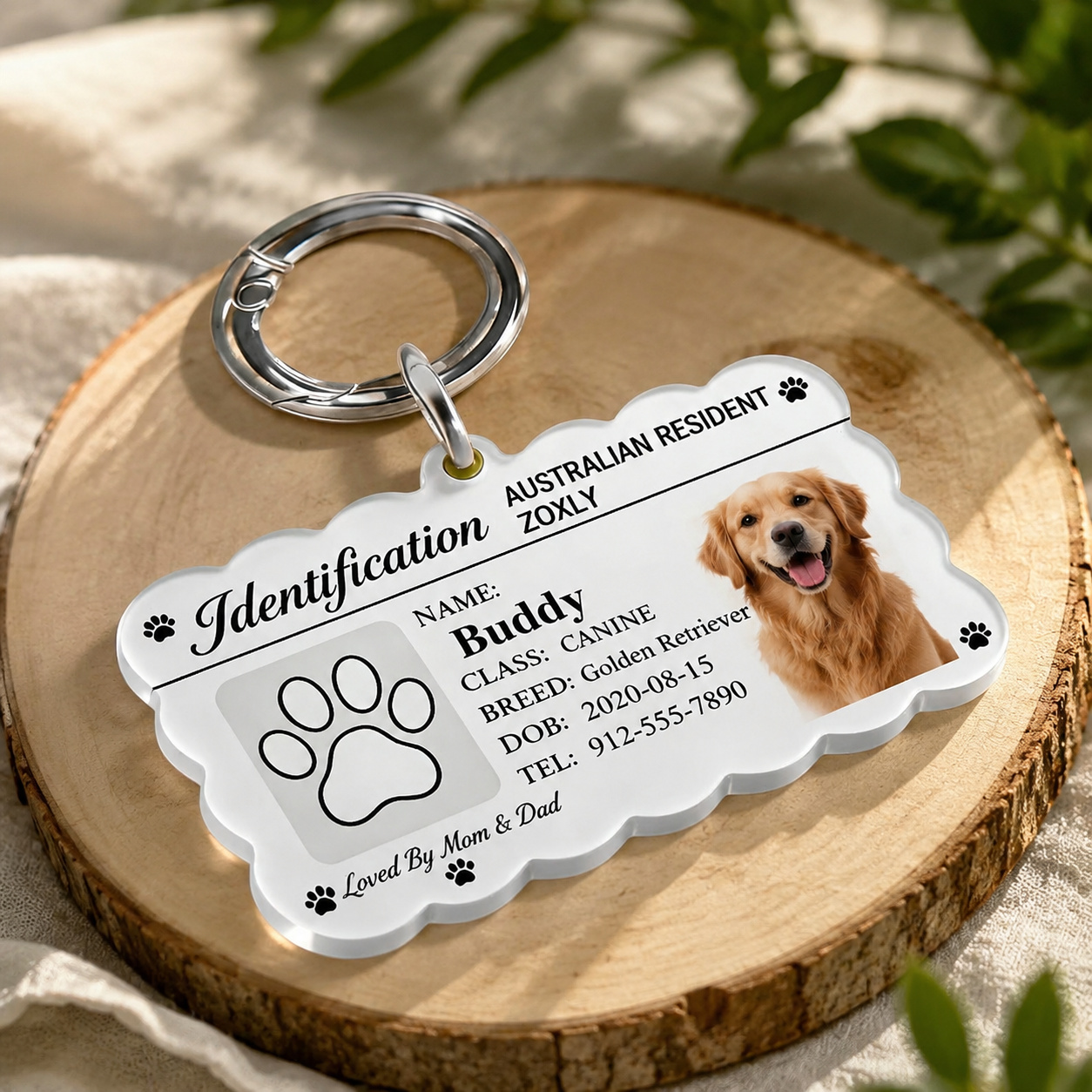 dog tags pet sold on Temu United States
