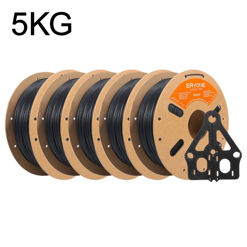 Eryone Petg-gf 3d Printing Filament For Printer, 5pcs/lot, 5kg 1.75mm +/-0.03mm, Easy & Transition