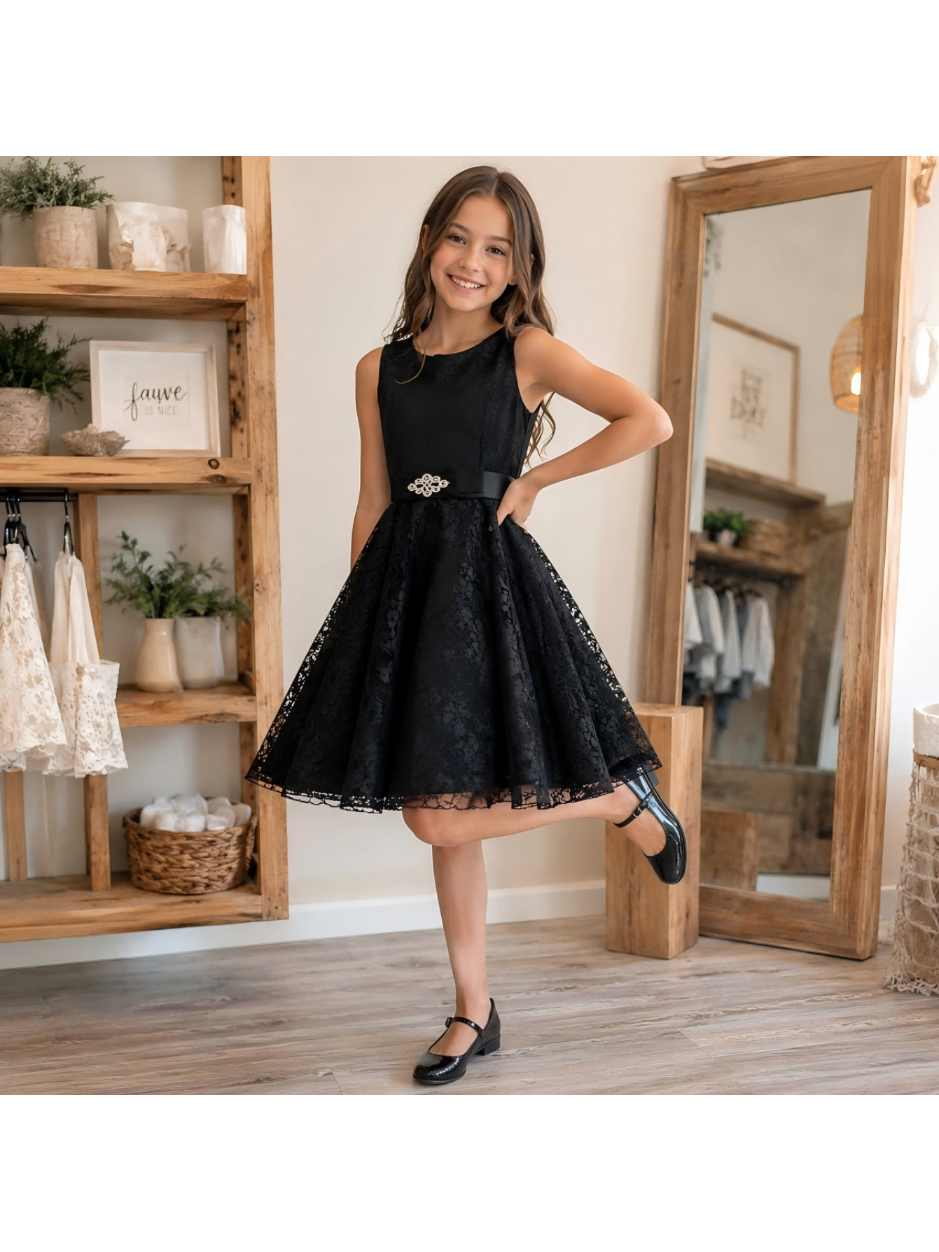black dresses for kids girls sold on Temu United States
