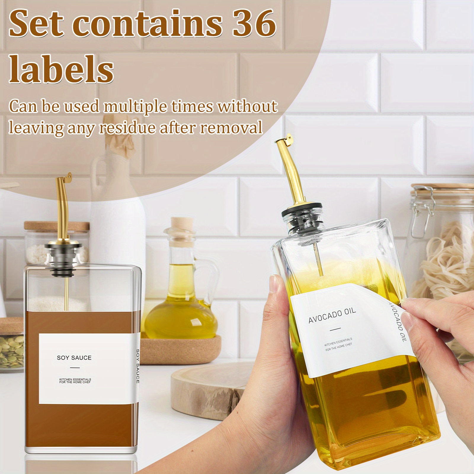 500ml rectangular glass bottle for olive oil transparent large capacity dispenser well sealed container convenient for sorting ideal for soya sauce vinegar clear olive oil and cooking oil details 1