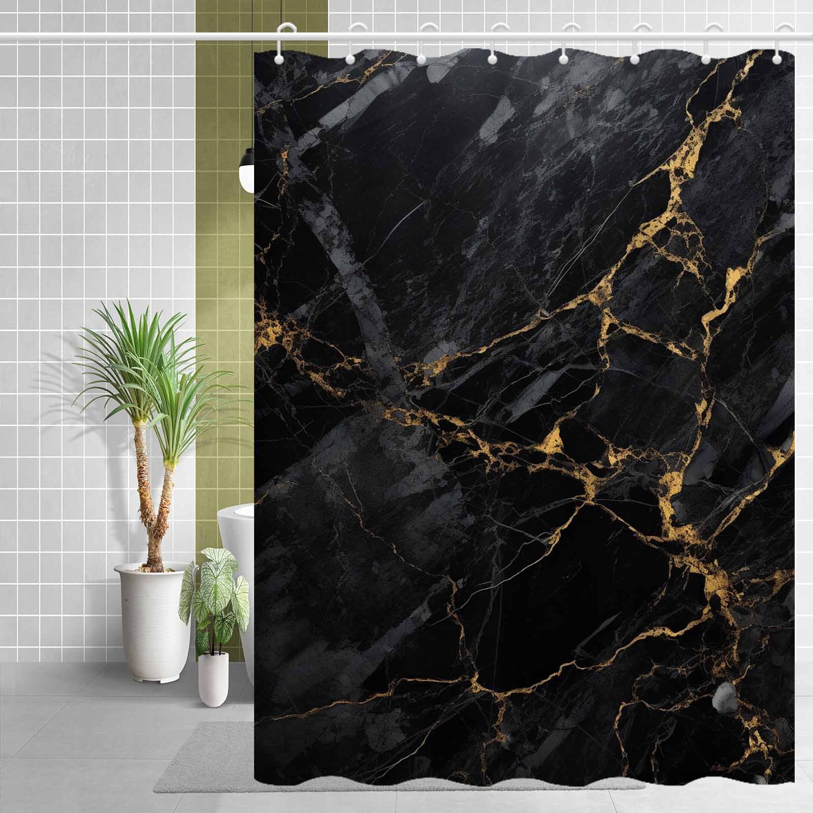 

Textured Shower Curtain - & , Includes , Washable Bathroom Decor