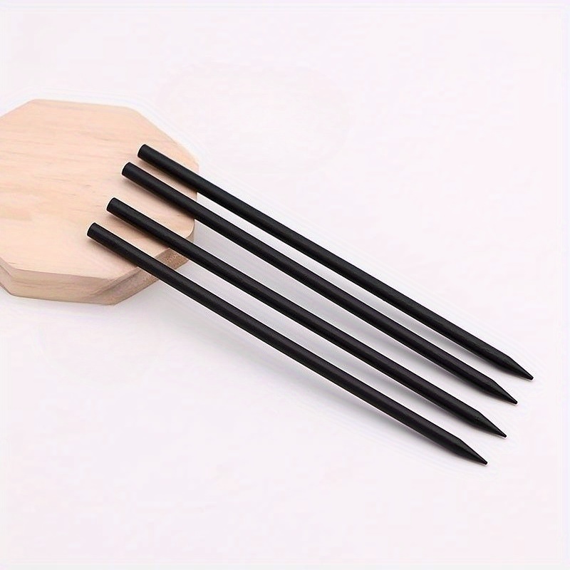 4pcs Chinese-style Simple Basic Sandalwood Hairpins, Dark Style Updo Hairpins, High-end Hair Accessories, High-quality Updo Application