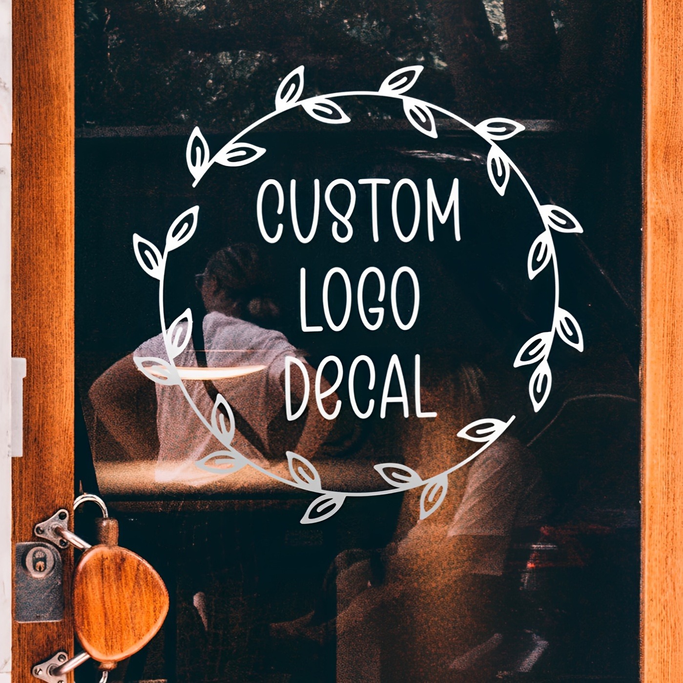 TEMU A Customized Personalized Round High-definition Glass Sticker, And Uv-resistant, Suitable For Glass Stickers And Flooring. An For Commercial