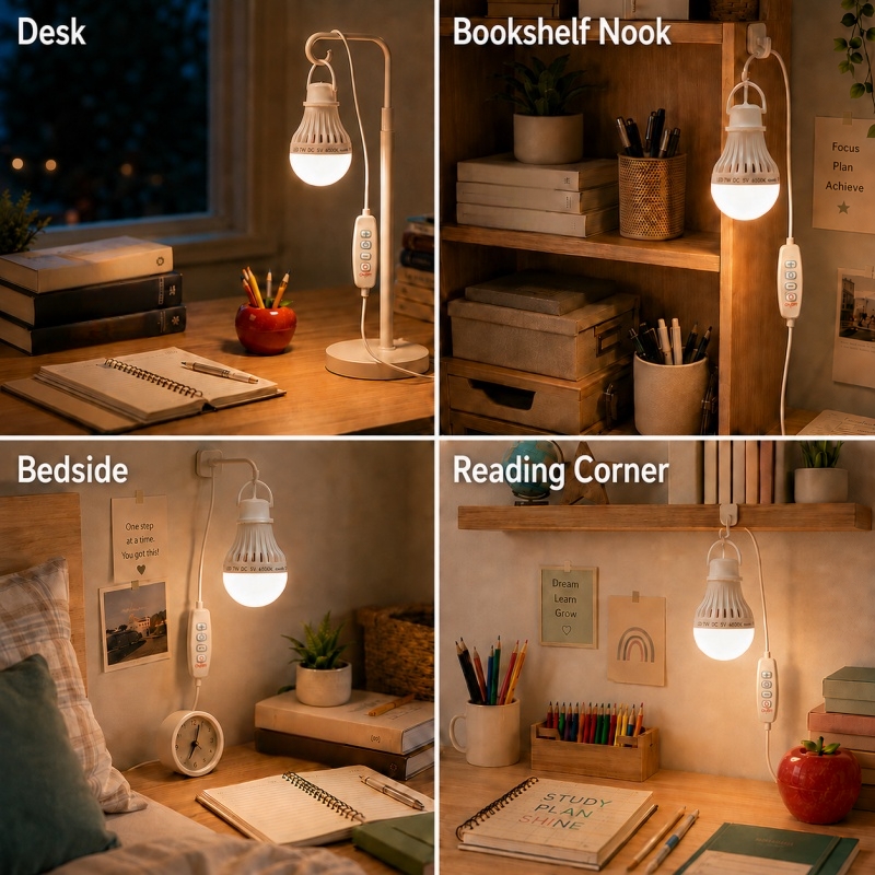 Desktop Hanging LED Ambient Light with Adjustable Brightness & Color Temperature