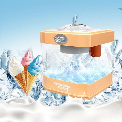 snow cone maker tabletop machine for drinks 2 reusable cups ice scoop