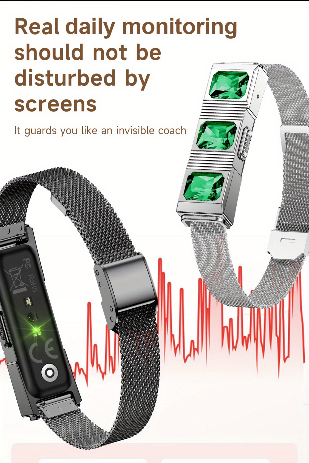 1pc LIGE Women's Smart Bracelet, 24-hour real-time monitoring, Android & iPhone Compatible,, 170+Sports Mode, Pedometer, Activity Record, Smart Watch for Couple, Lovers, BoyFriend & Girlfriend, Ideal Christmas, Birthday, Valentine's Day Gift