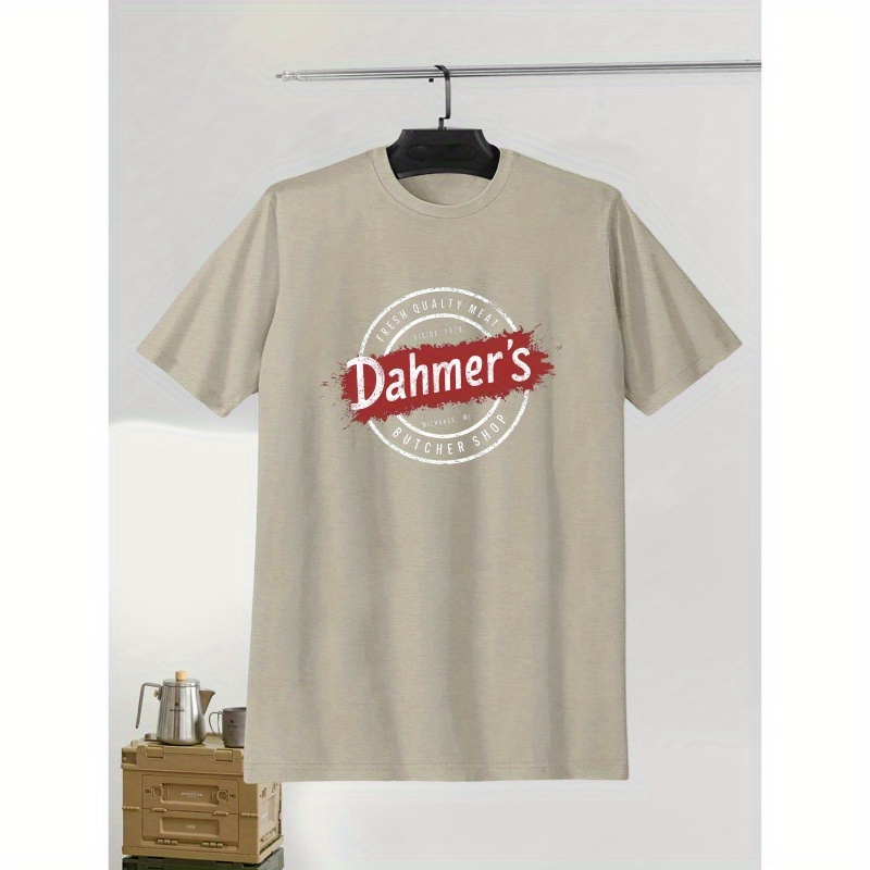 

1pc 's T- - , Pattern, Summer Tee, Regular
