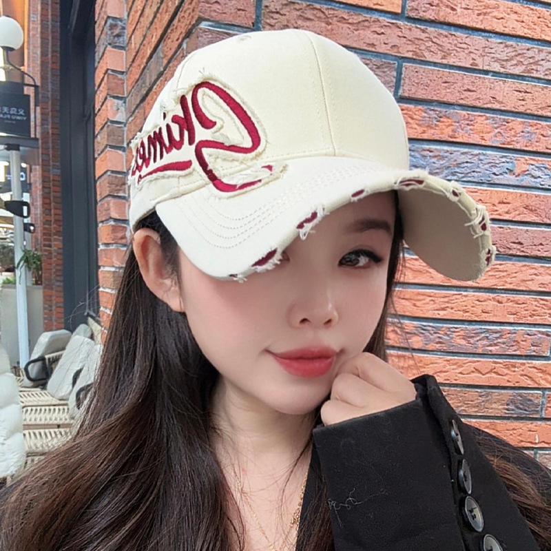 TEMU オーバーサイズ ダックビル ベースボールキャップ 男女兼用 - 韓国スタイル ハードトップ 大きな頭のサイズに対応 顔用軽量ハット - アウトドアキャップ カジュアルウェア用 広い額をカバー