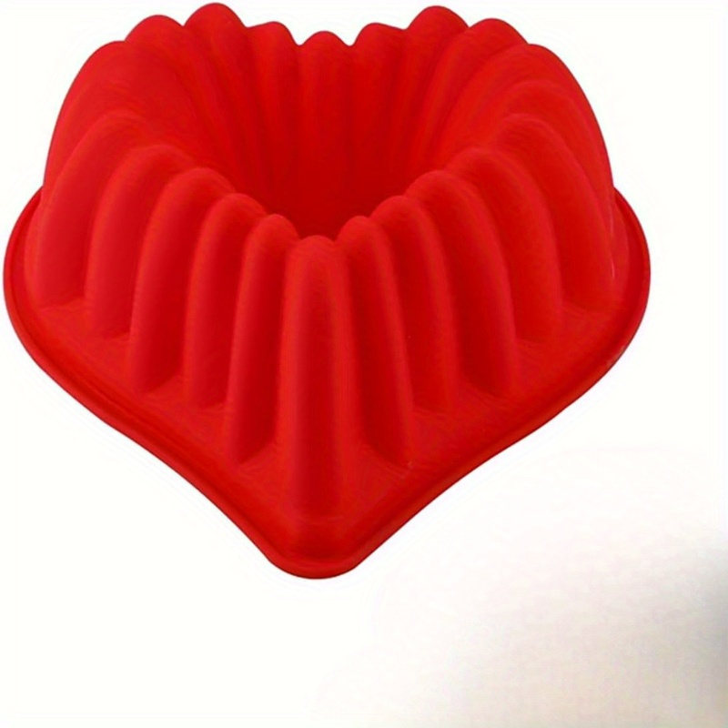 TEMU Heart-shaped Silicone Mold For Baking - Dessert Mold With , Food-grade Red & Pink Baking Tools For Cakes, Chocolates, Soap Making - Valentine’s