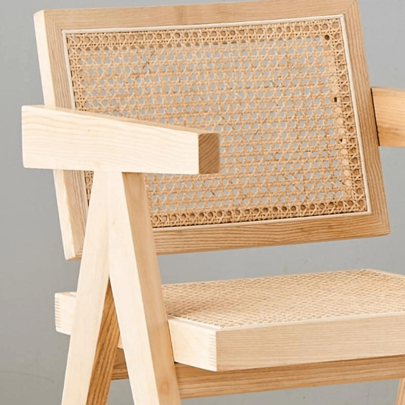 Silla de ratán tejida, silla de comedor de madera maciza, taburete para el hogar con respaldo, silla de ratán con reposabrazos, silla para mesa de comedor, silla de decoración para el hogar, silla de comedor de madera para sala de estar, silla de recepción de oficina, muebles de jardín para exteriores, silla de jardín, sillón, silla para sala de estar