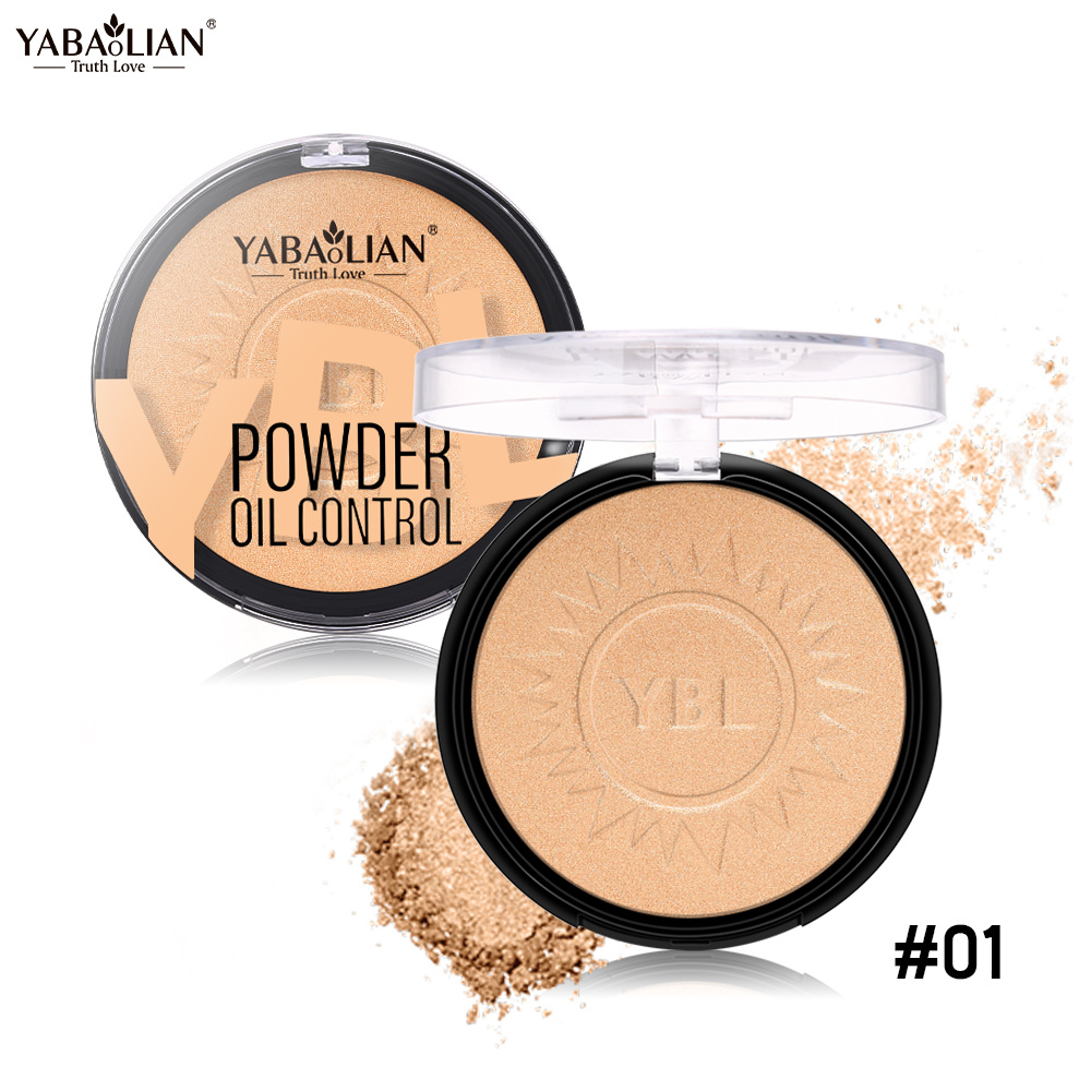 YABAOLIAN Wheat Pearlescent Powder with Glitter, Earth Bronzing Powder, Dark Brown Powder, Shadow Contour Contouring Highlighter Finishing Powder for Music Festival Y8044)