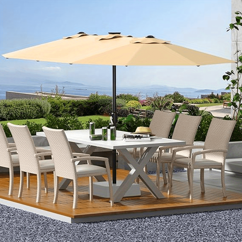 10 ft patio umbrella replacement cover Patio Umbrella Canopy 10ft 8-Rib