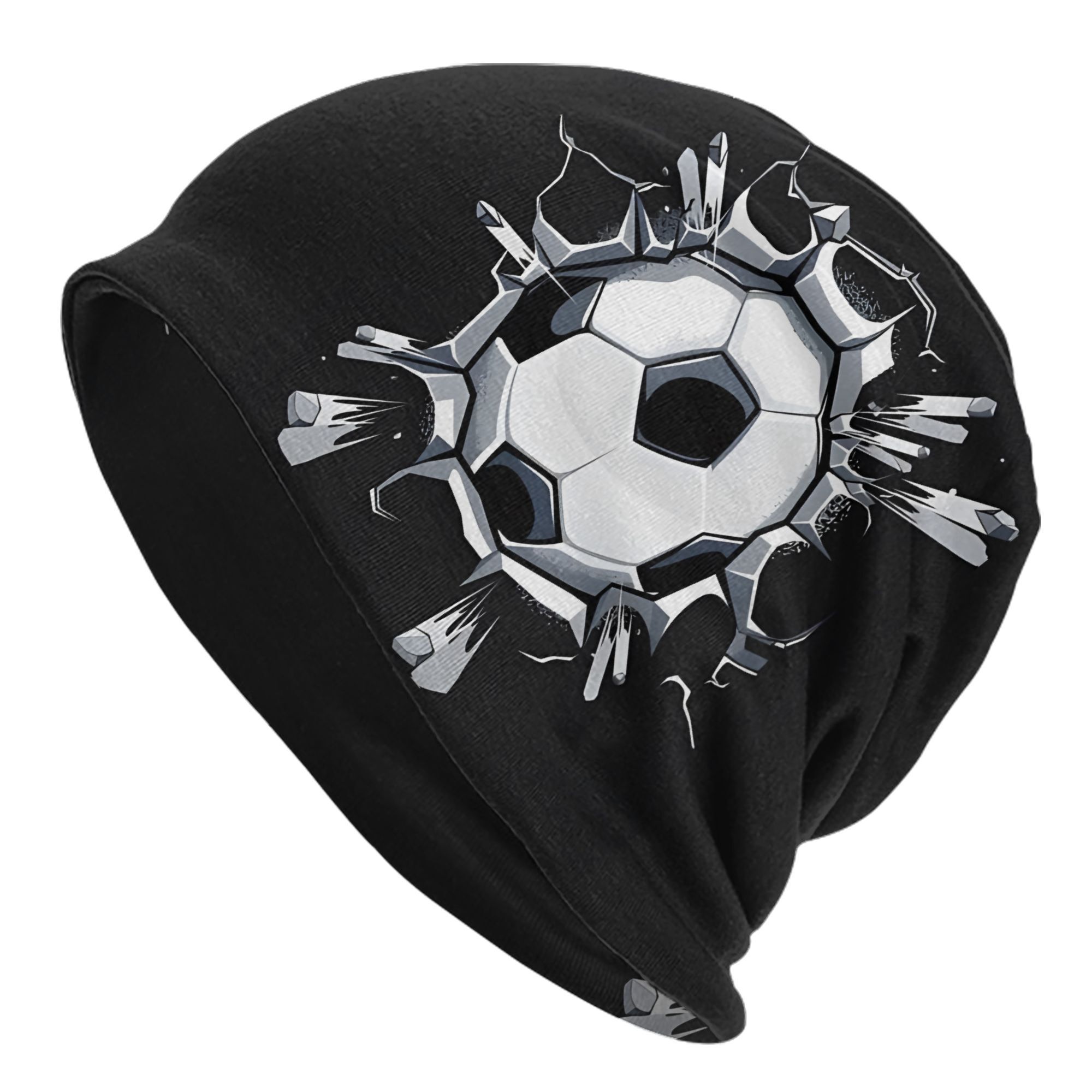 TEMU Cool Football Fashionable Knit Skull Cap For Men Bonnet