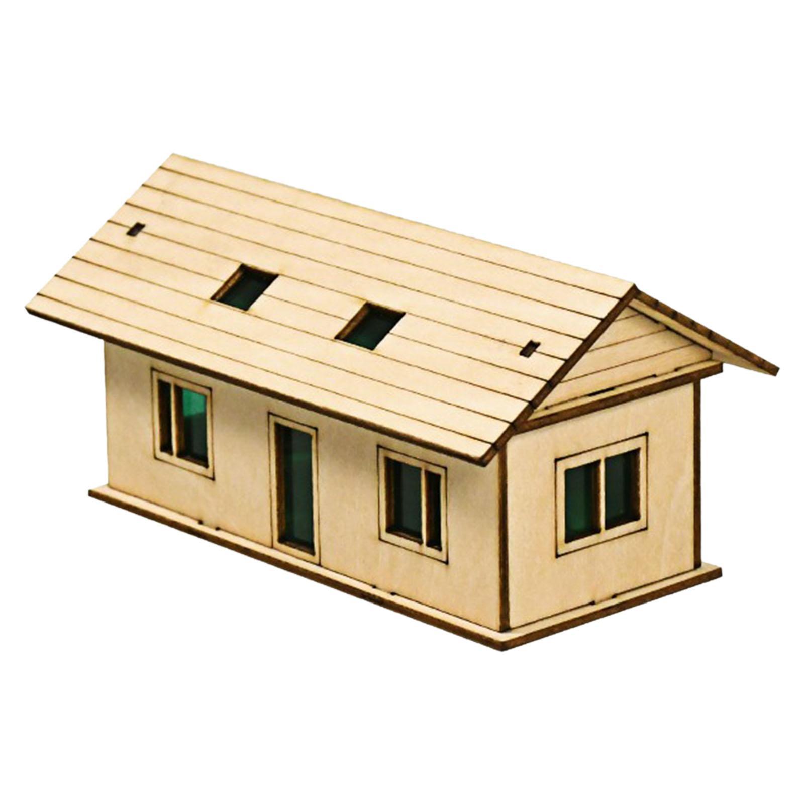Miniature Wooden House for Sandboxes and Decoration