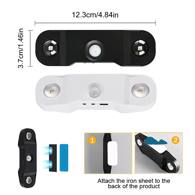 Creative Double-Eyed RGB Color-Changing Mood Wall Light with Motion Sensor