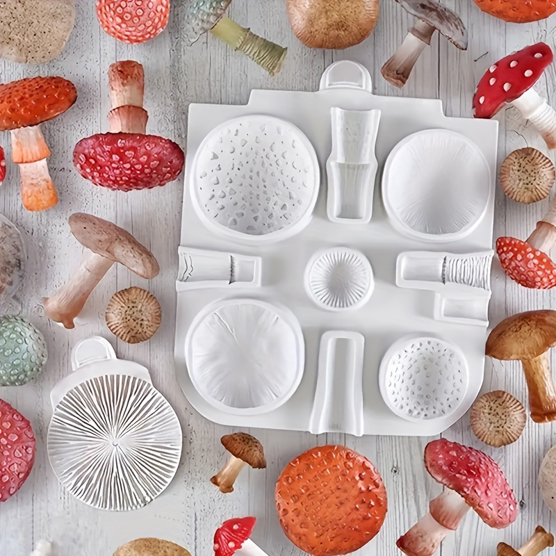 Mushroom Silicone Mold - Fondant & Chocolate Mold For Cake Decorating & Candy Making