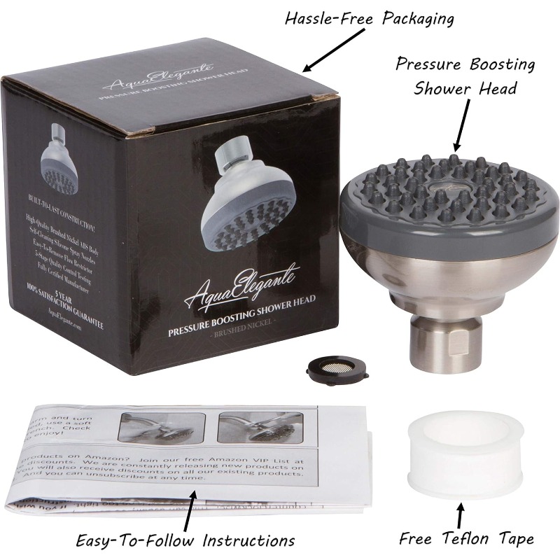 High Pressure Shower Head Compatible for Low Flow Showers