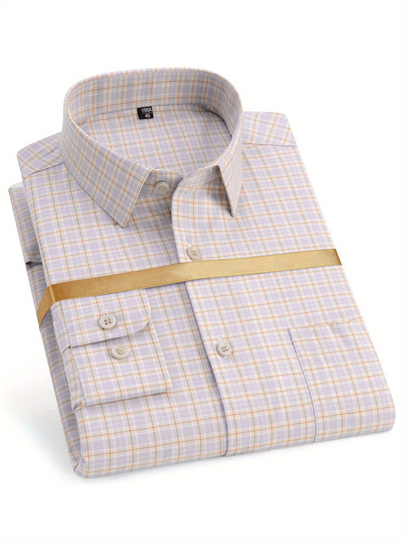 Plaid Shirt Back View