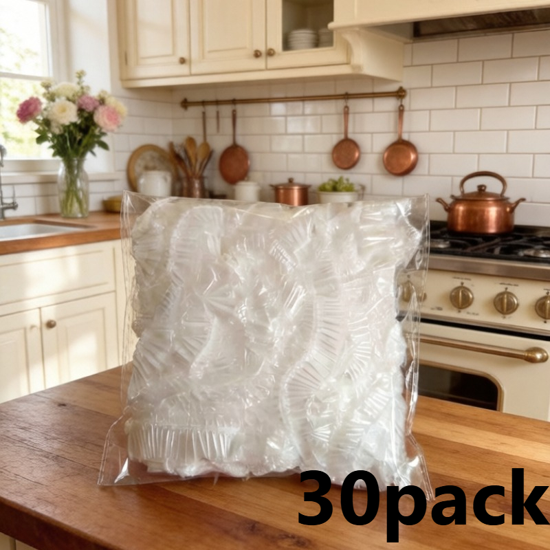 TEMU 30pcs 70 X 60cm Large Thick Disposable Dust Cover, Disposable Appliance Wrapping Cover, Dust-proof And Oil-proof And Insect-proof, With Elastic
