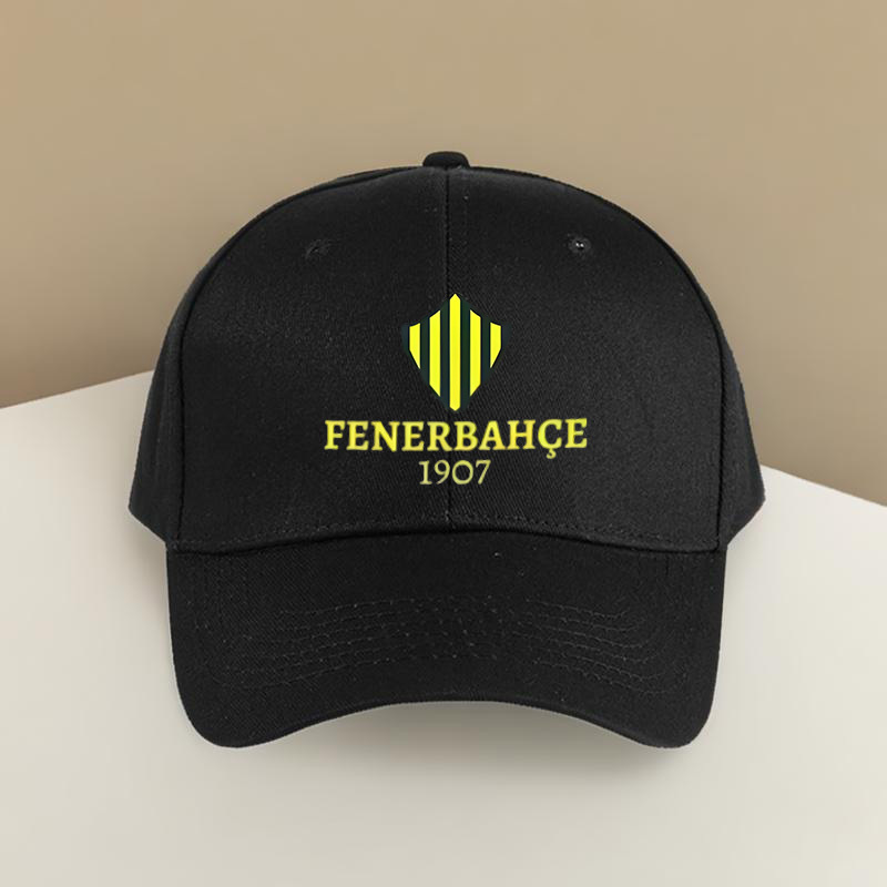 

1pc Fenerbahce 1907 Adjustable Baseball Cap - Yellow & Green , Polyester Sun Hat For Casual Streetwear & Outdoor Activities