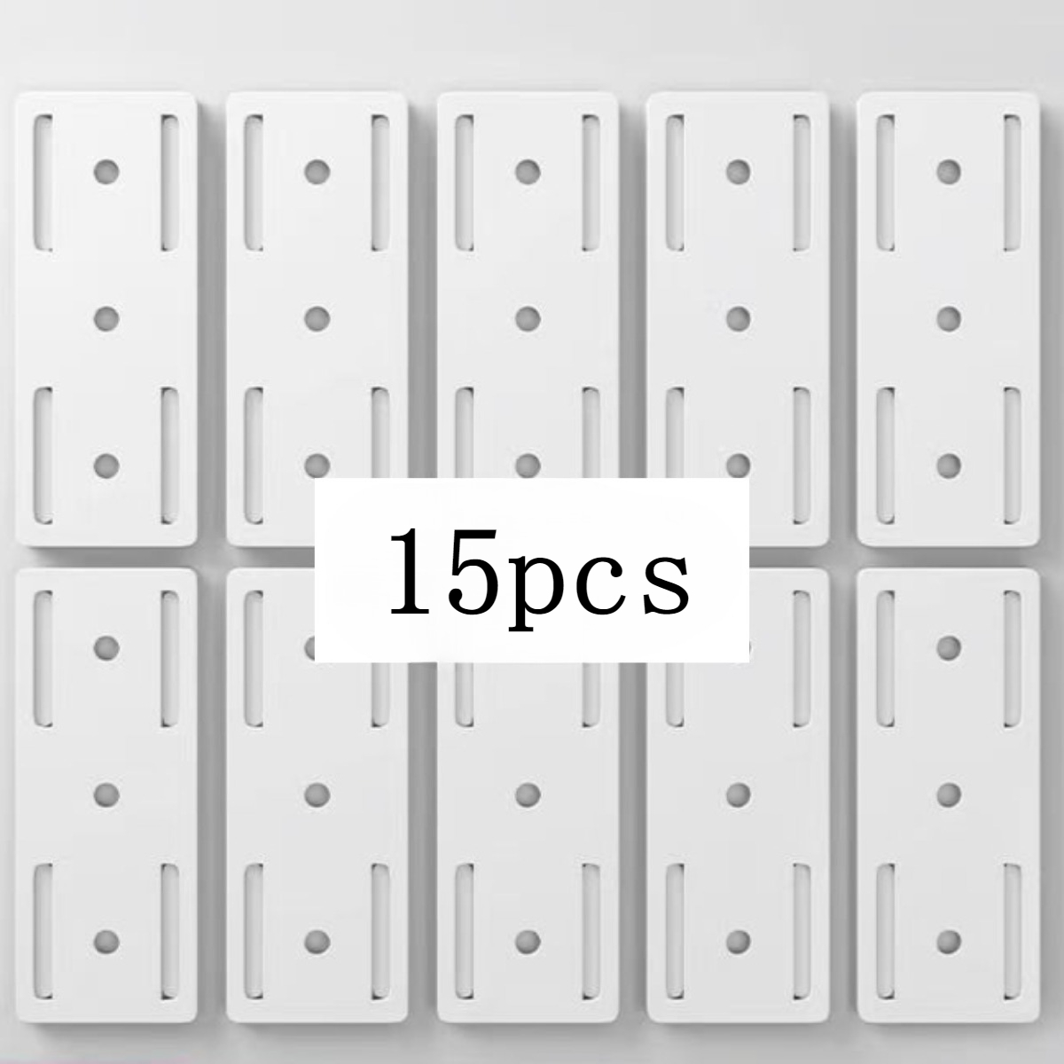 TEMU 15pcs/30pcs Large (size 9.7cm X 3.5cm) Detachable Self-adhesive And Hooks - Wall-mounted, Removal And Durable Plastic - Space-saving Organizer