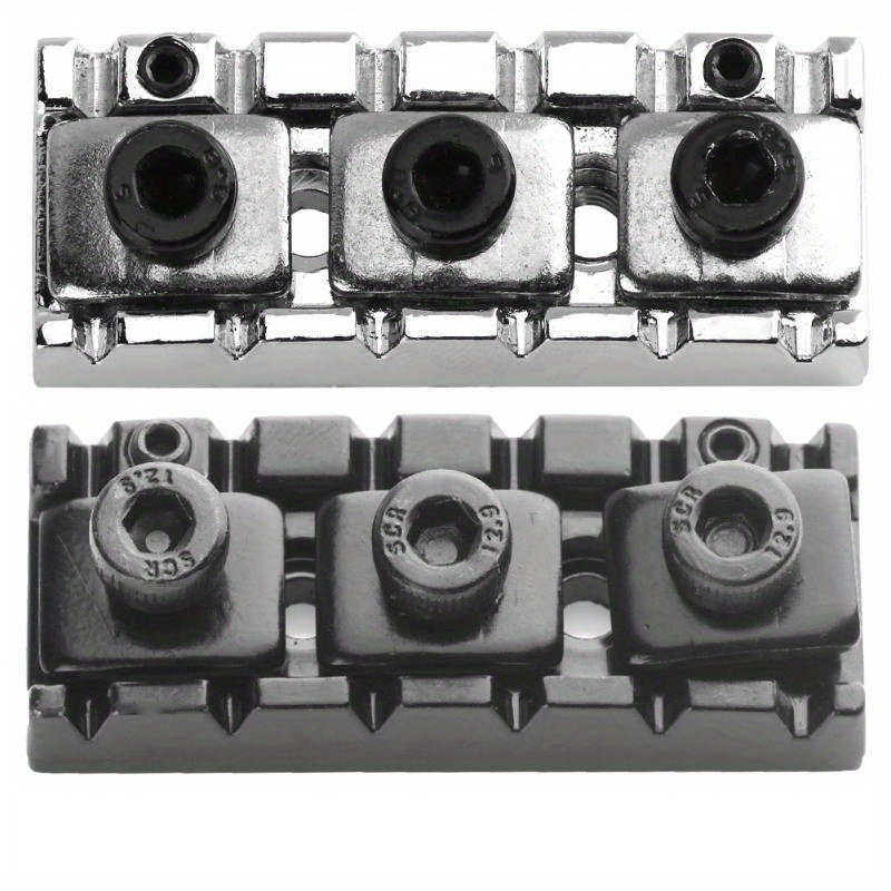 Professional Grade Electric Guitar Chord Locking Nuts - Heavy-Duty Zinc Alloy 42.5mm String Lock System with Gasket & Wrench, Black Corrosion-Resistant Finish, Precise Tuning Stability for Enhanced Sound Clarity - Compatible with Most Guitars (Replacement Parts), Guitar Hardware, DIY Guitar Kit, Guitar Equipment